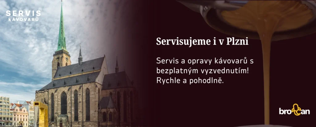 Servisu kávovarů – Plzeň